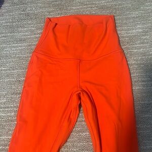Lululemon size 2 orange leggings